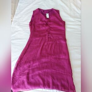 New Women Silk Sleeveless Skirt